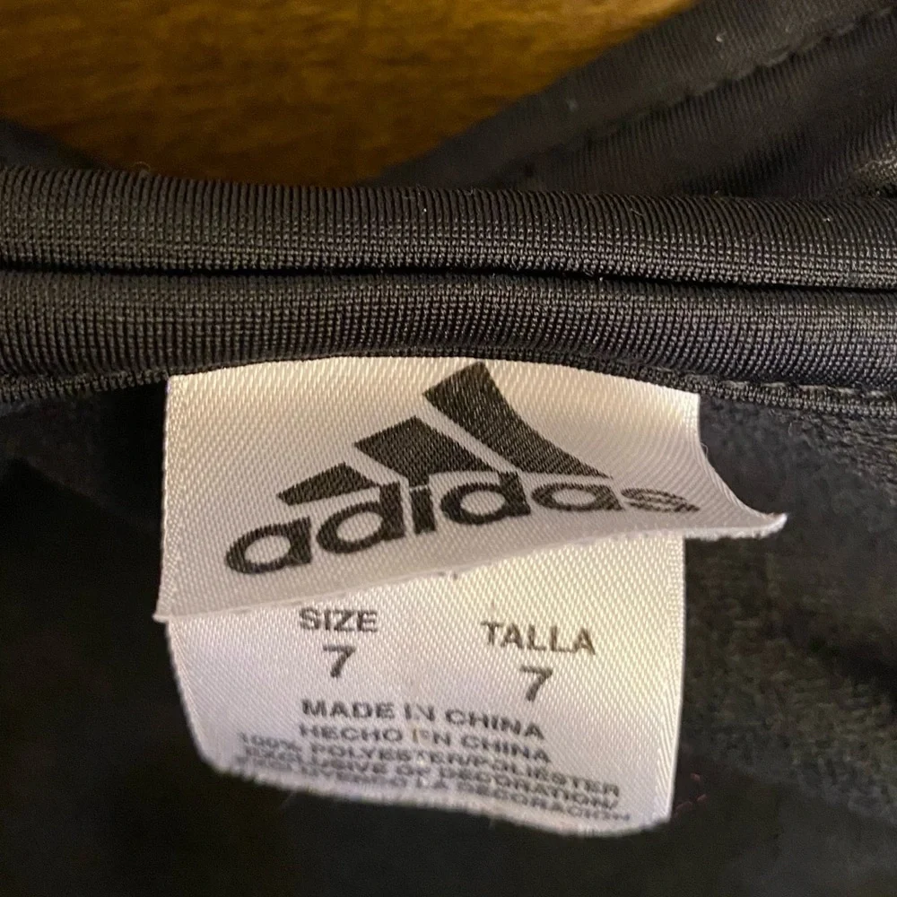 ADIDAS Youth Size 7 Athletic Track Jacket Full Zip
